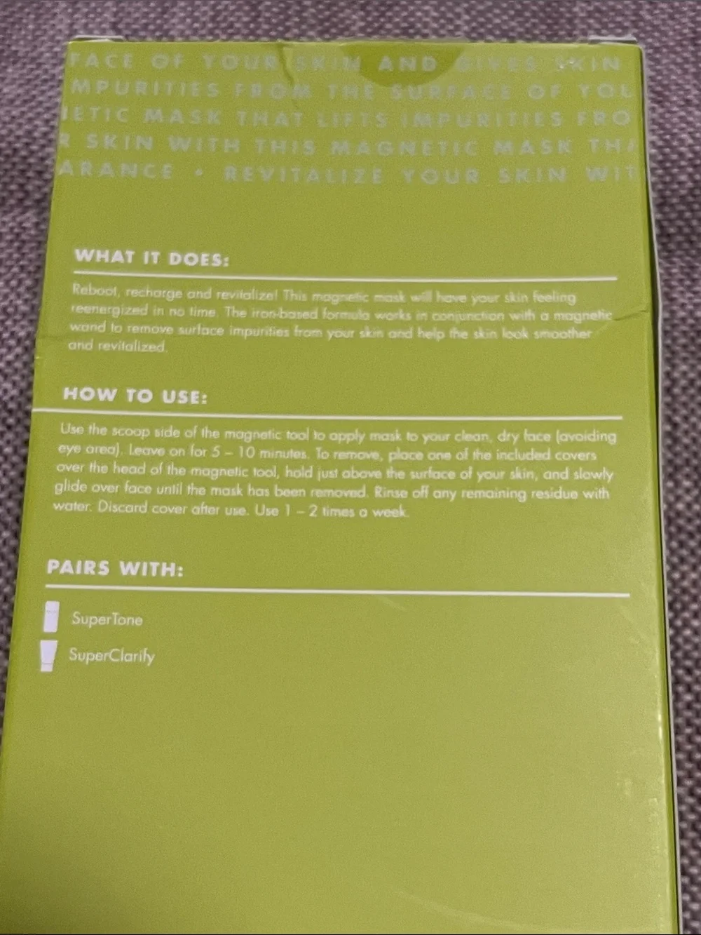 NIB ELF Skin SuperRevitalize Magnetic Mask